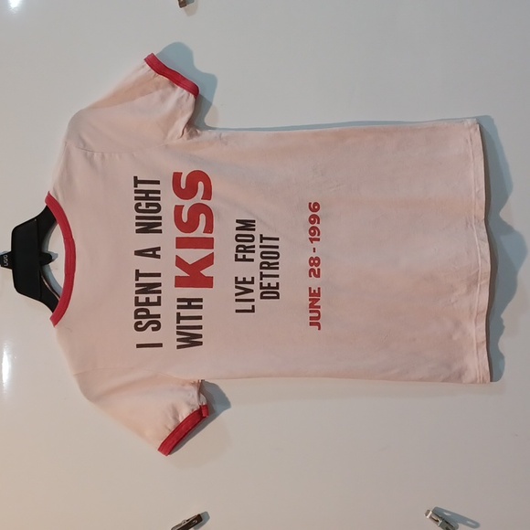 Retro STYLE Remake(2016) KISS XS Pink/Red Ringer Tshirt - Picture 6 of 13